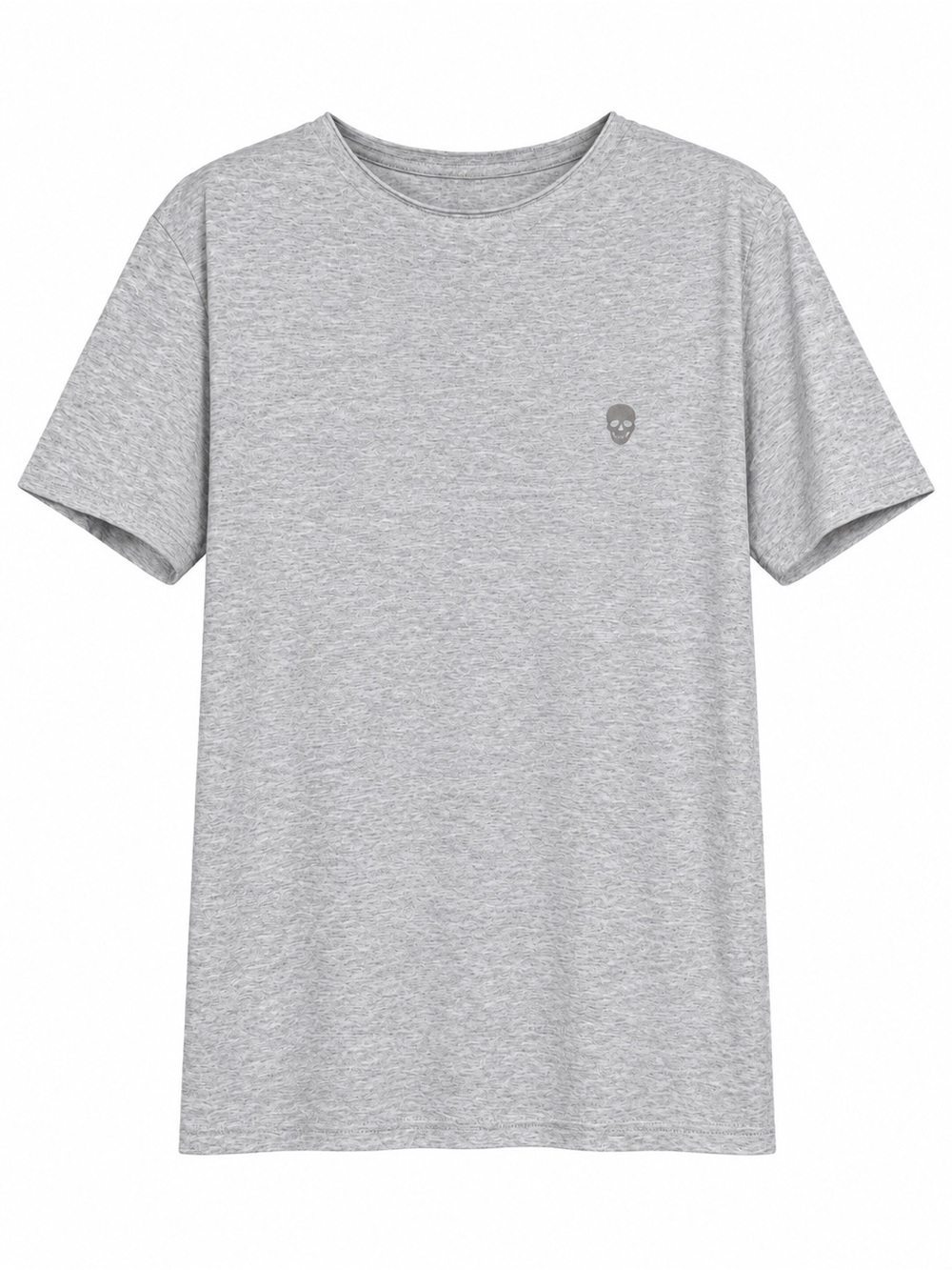 Pool women’sGray Heather Short Sleeve T-Shirt Size GG Small Skull Logo